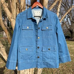 NWOT Trademark Blue Denim Jacket Preppy Chic Gorpcore Cottagecore Cabincore